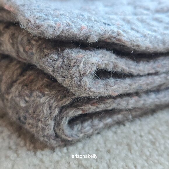 NWOT Barbour Thick Cable Knit Tweedy Donegal-style Wool Blend Scarf - Picture 14 of 15